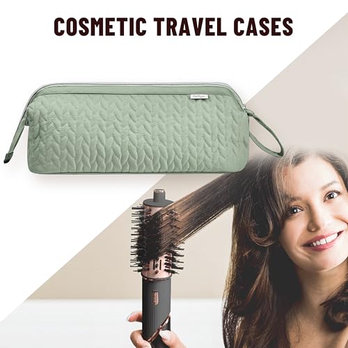 KarSyon Shark Flex Style Case for Airwrap Hair Dryer Brush Revlon Hair Tools Travel Bag Carrying Case Flat Curling Iron Organizer (Sage Green) - color: Sage Green