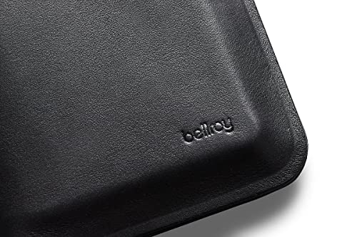 Bellroy Apex Note Sleeve – (Molded leather billfold wallet, RFID protected) - Raven - color: Raven