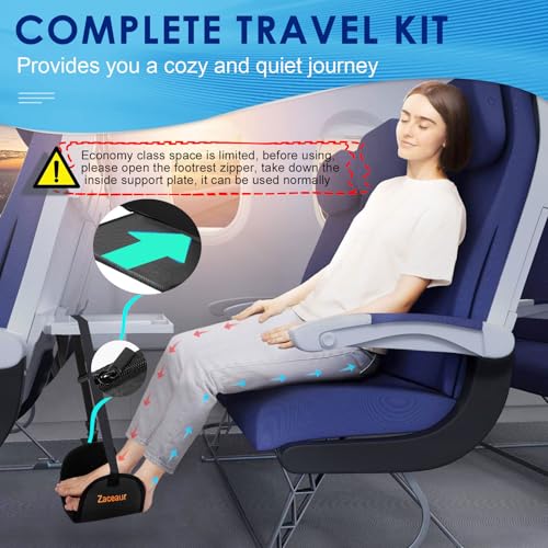 Airplane Foot Hammock - Anti Slip Foot Hammock for Plane Travel to Relax Your Feet, Airplane Foot Rest for Air Travel, Leg Hammock for Airplane Travel - size: 1-Pack(Anti-Slip)