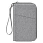 Fintie Family Passport Holder Wallet, RFID Blocking Travel Document Organizer Clutch Bag Credit Cards Case Cover for Women Men - color: Snowflake Gray