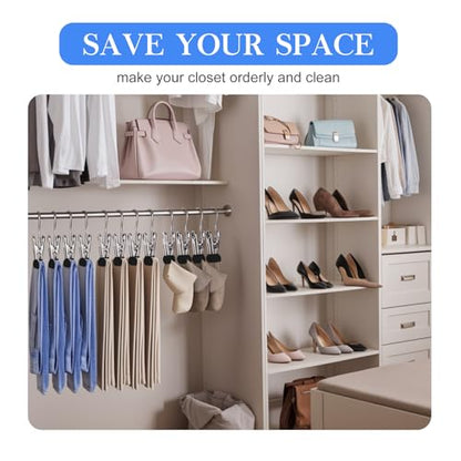 Clothes Pins 25-Pack Laundry Hook Hangers Clothes Hanger Clips for Closet Organizer Socks Towels Clips Heavy Duty Clothespins Bulk Clothes Hanger Clips for Wardrobe Travel Pants Socks Handbag