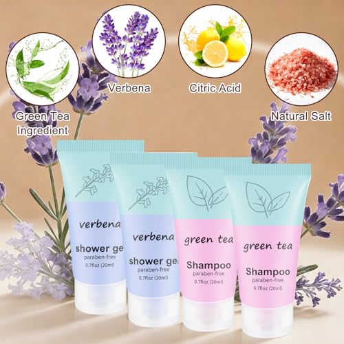 Bulk Travel Size Toiletries Kit Travel Toiletry Kit for Women,Bulk Homeless Care Package Supplies in Zip Pouch,Toiletries Set for Camping Hotel Homeless Charity Men Women Students (4)