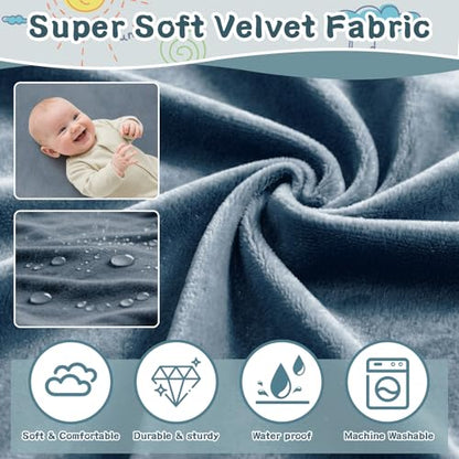 Toddler Airplane Bed - Airplane Seat Extender for Kids - Barrier Designed Flyaway Kids Bed Airplane with Pockets - Portable Plane Bed Foot Rest for Flights Travel Essentials Soft Flexible Edge - color: grey