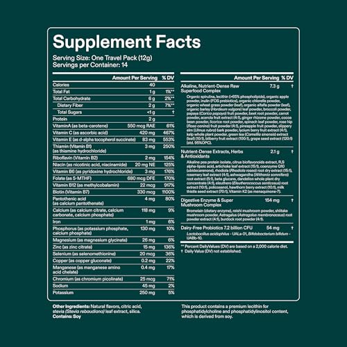 AG1 Greens Powder Refill Pouch – 75 Vitamins, Multivitamin & Probiotic | Gut Health Support | Vegan, Keto, Gluten Free | Athletic Greens Supplement - Pouch Only, Classic Formula - style: Refill: 30 svgs (No scoop or shaker, pack of 1)