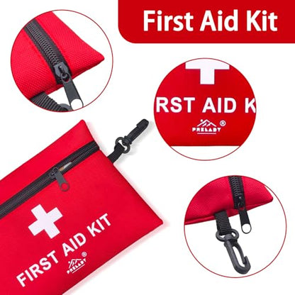 152 Piece Small First Aid Kit, Travel Size First Aid Kit TSA Approved, Mini Forst aid kit for Home, Car, Travel, Camping, Truck, Sports, Office, Hiking Med Kit for Backpack;