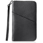 Polare Full Grain Leather Passport Holder With YKK Zipper RFID Blocking Travel Document Organizer Ticket Holder Cover Case Holds 2 Passports (Carbon Black) - color: Carbon Black