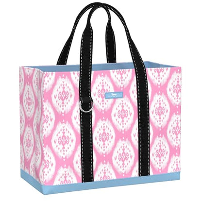 SCOUT Original Deano Tote - Durable Lightweight Open Top Beach, Pool & Lake Bag, Inside Zip Pocket, Folds Flat - color: Ikant Belize