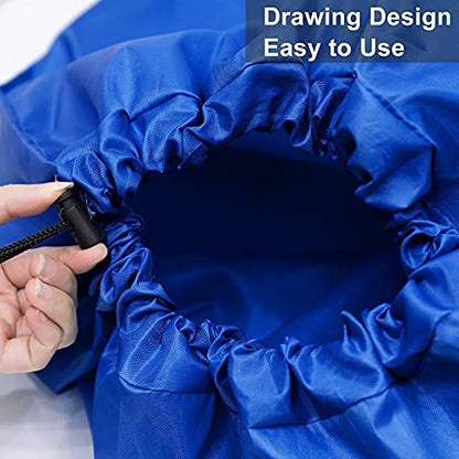Sylfairy 2 Pack Extra Large Travel Laundry Bag, 24" x 36" Rip-Stop Dirty Clothes Organizer with Drawstring, Heavy Duty Travel Laundry Bag, Large Laundry Hamper Liner, Machine Wash (Navy+Black) - color: Navy+Black