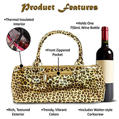 PRIMEWARE Cheetah Wine Clutch - color: Cheetah