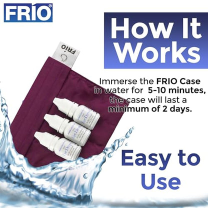 FRIO Cooling Wallet - Insulin Cooler for 45+ Hours of Stress Free On The Go - Burgundy Mini - color: Burgundy, size: Mini