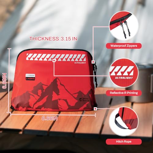 RHINO RESCUE Ultralight First Aid Kit Water-Resistent Medical Kit for Camping, Cycling, Travel, Climbing, Up to 4 Days - size: PRO