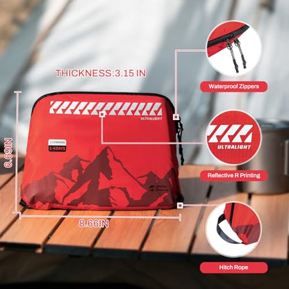 RHINO RESCUE Ultralight First Aid Kit Water-Resistent Medical Kit for Camping, Cycling, Travel, Climbing, Up to 4 Days - size: PRO