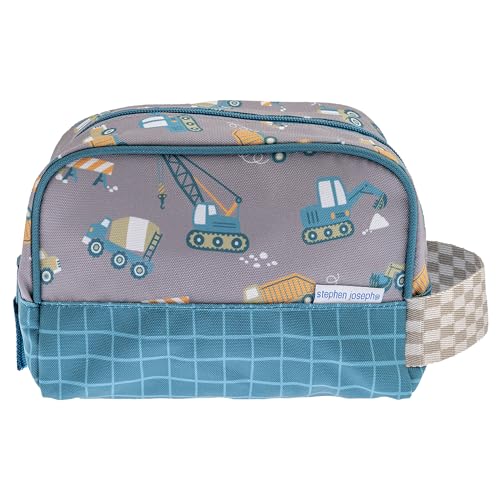 Stephen Joseph, Kids Toiletry Bag, Boys and Girls Toiletry Kit, Travel Bag - color: Construction