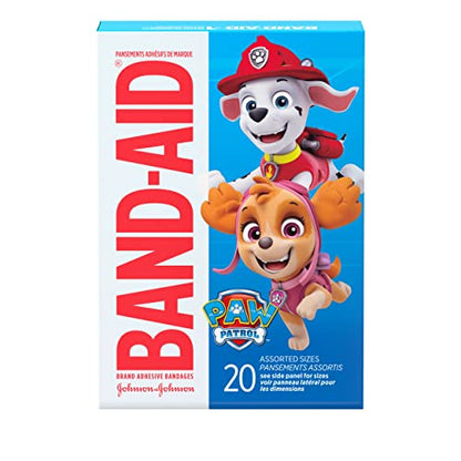 Band-Aid Adhesive Bandages, 20 ct (Pack of 2) | Nickelodeon PAW Patrol | First Aid | Assorted - size: 20 Count (Pack of 2), style: PAW Patrol