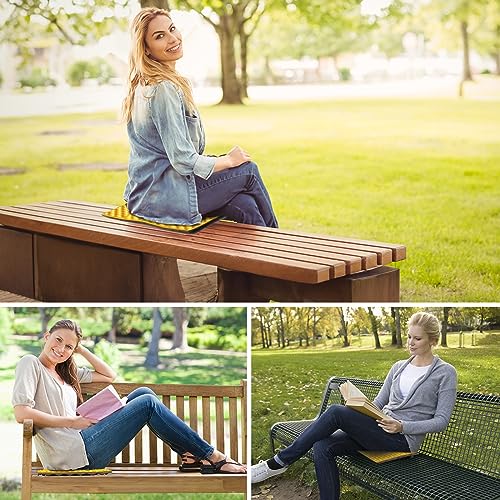 FOCHIER F Stadium Seat Pad, Camping Foam Pad, Foldable Z Stadium Seat Cushion Insulated Sitting Pad for Camping Backpacking Stadium Outdoor Picnic, Hiking, Mountaineering,Bleachers - color: Yellow-1PC