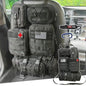 6 Pack Tactical Molle Car Seat Back Organizer Tactical Vehicle Panel with 5 Detachable Molle Pouch for Car Truck Ford Jeep Vehicle,US Patch Automotive Organizer For Man (5 Pouches) - style: 5 Pouches