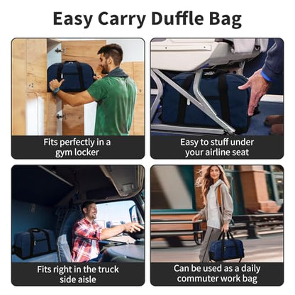 Apenze Small Gym Bag 14 inch lightweight Carry On Mini Duffel Bag for Travel Sport - Navy Blue - color: Navy Blue