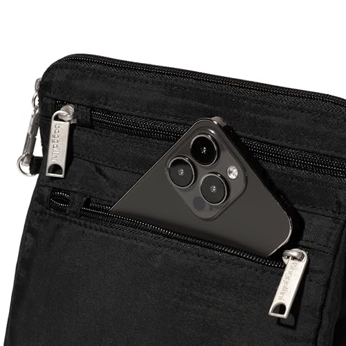 Baggallini Securtex Anti-Theft Crossbody - color: Black