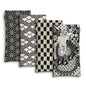 Eyeglasses Sunglasses Case PU Soft Squeeze Top Glasses Pouch for Women Men,Floral Pattern Portable Anti Scratch - color: Black and White Japanese Pattern