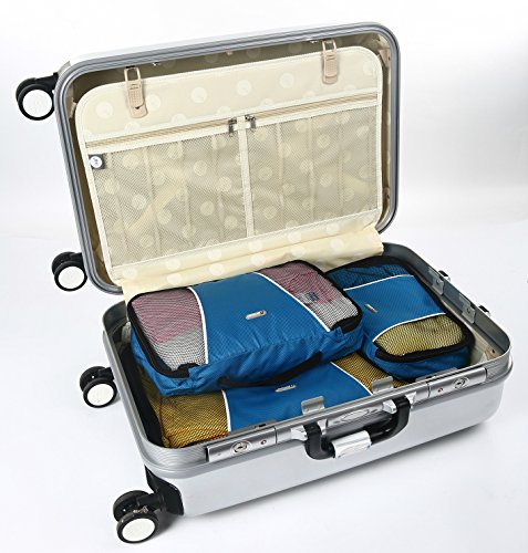 Travel Packing Cubes for Suitcase Packing Organizers Luggage Organizers Set 3 Blue - color: Blue
