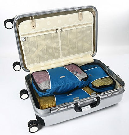 Travel Packing Cubes for Suitcase Packing Organizers Luggage Organizers Set 3 Blue - color: Blue