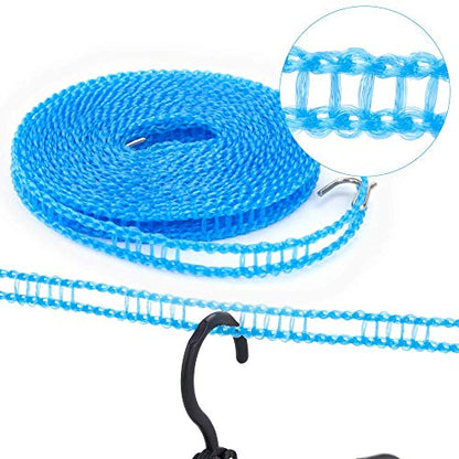 Portable Folding Travel Clothes Hangers12 Pcs with 24 Pcs Clips,with 1 Pcs Clothesline,for Scarves Suits Trousers Pants Shirts Socks Underwear Clothesp - size: 12 Pack Hanger with Clothesline