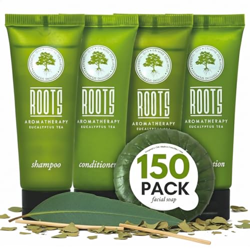 150 Piece Hotel Toiletries Bulk Set for Airbnb Hosts, Travel Size Shampoo Conditioner Body Wash Lotion & Bar Soap, Guest Bathroom Essentials - size: 150 Piece Set