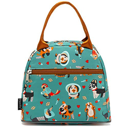 FlowFly Insulated Lunch Cooler Bag - Tote Bag Organizer for Women/Men, Dog - color: Dog