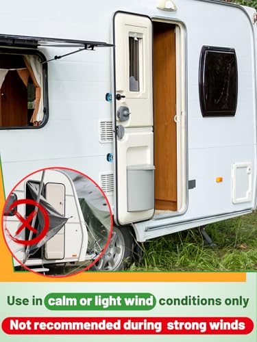 RV Magnetic Door Catch with Adhesives Screws - Easy to Install Camper Trailer Door Holder, Sturdy Stopper for RV Accessories, 1 Pack