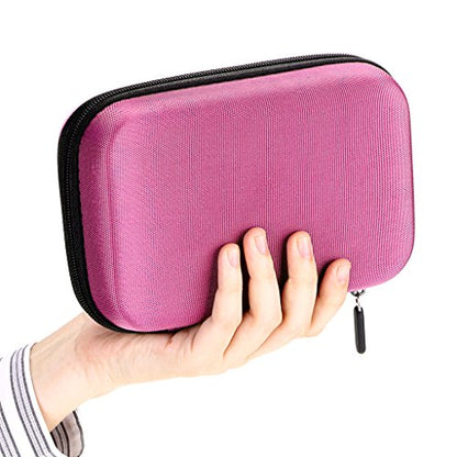 Hipiwe Hard Shell Essential Oil Carrying Case Holds 12 Bottles (Can hold 5ml, 10ml, &10ml Rollers) Travel Size Essential Oils Bag Organizer (Pink) - color: Pink