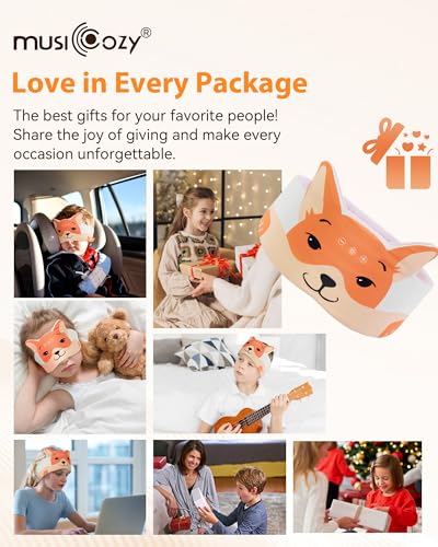 MUSICOZY Sleep Headphones Mask Headband Headphones Masks Bluetooth 5.4 Sleep Mask for Kids Wireless Earphones Masks Sleeping Eyemask for Travel