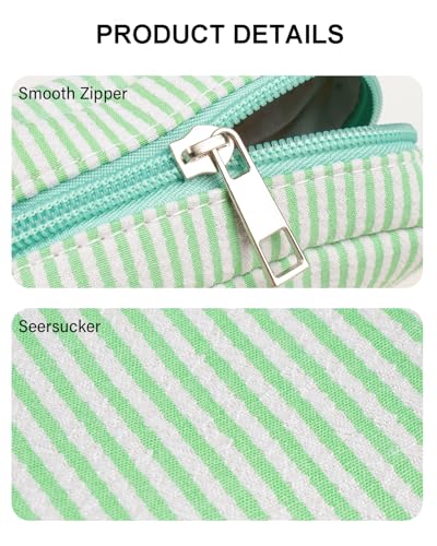 Small Makeup Bag, Mini Makeup Pouches for Purse Cute Cosmetics Bag Pouch with Slip-in Pockets Small Travel Toiletry Bag Makeup Storage Bag Lipstick Organizer Purse Essentials - color: 0-Mini Green