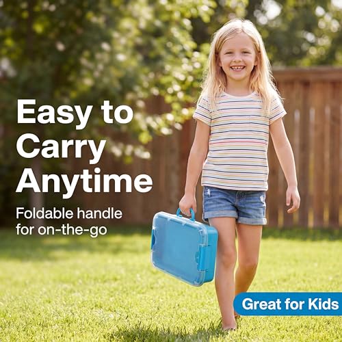 Carolart 3 Pack 12.8 Inch Wheat straw Plastic Storage Bins, Stackable | 40% wheat straw blend containers with lids for sand toy storage, classroom supplies, crafts, toys and homeschool use - color: Wheat straw