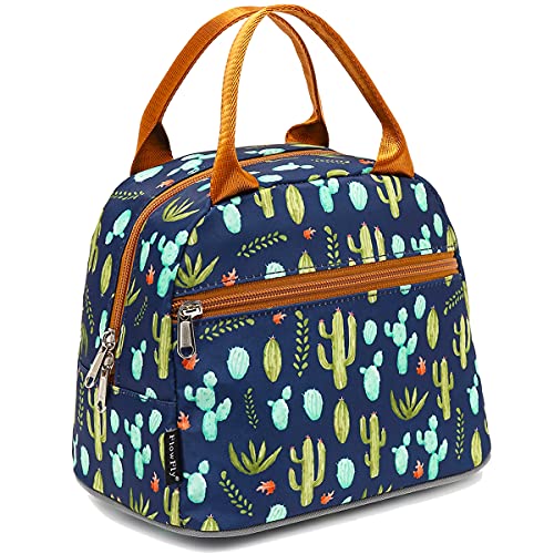 FlowFly Insulated Lunch Cooler Bag - Tote Bag Organizer for Women/Men, Cactus - color: Cactus