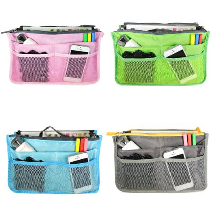 Wrapables® Unisex Bag Insert Organizer, Travel Bag Organizer - Grey - color: Grey