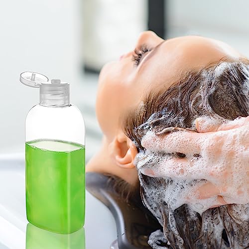 Travel Size Containers Plastic Travel Bottles for Toiletries Leak Proof Squeeze Bottle with Flip Cap TSA Approved 3.4oz/100ml Small Bottles for Liquids, Shampoo & Lotion (5 Pack) - size: A-5 Counts