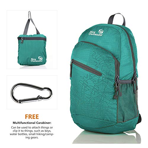 Outlander 20L/33L- Most Durable Packable Lightweight Travel Hiking Backpack Daypack (Dark Teal, 20L) - color: Dark Teal, size: 20L