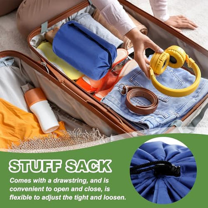 PATIKIL Stuff Sack, Waterproof Outdoor Storage Sack Portable Drawstring Dust Flap Bag