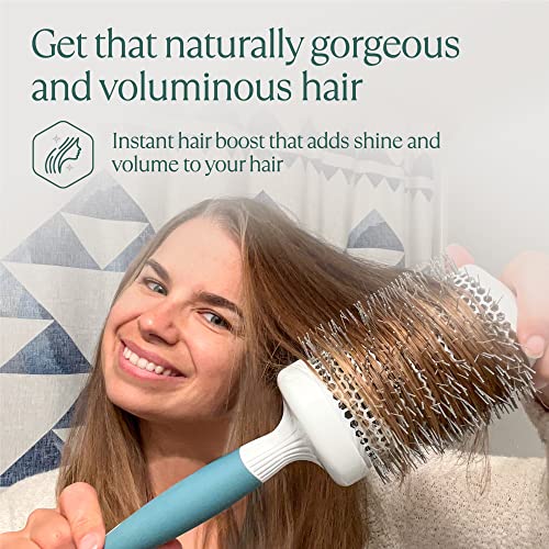 Professional Round Brush for Blow Drying - Large Ceramic Ion Thermal Barrel Brush for Sleek, Precise Heat Styling and Maximum Volume - Lightweight Hair Brush for Smooth, Manageable Hair (2 Inch) (Not Electrical) - size: 2 Inch