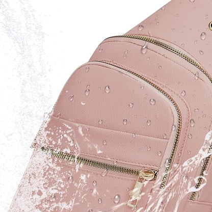 Small RFID Waterproof Travel Crossbody Sling Bags for Women Men, Hands Free Lightweight Sling Backpack Fanny Pack Cross Body Bag for Outdoors Hiking Traveling Fitness Commuting Leisure Pink - color: Pink