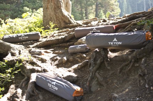 Teton Camping Seat Cushion; Stadium Seat; Office Chair; Car Pad; Inflatable, Orange - color: Orange