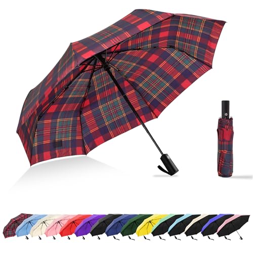 Travel Umbrella UV Sun Protection - Compact Mini Travel Size Automatic Windproof for Backpack or Purse, Lightweight Outdoor Parasol - color: Christmas Coor