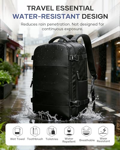 Vacuum Backpack Travel with Air Pump, Vacuum Seal Travel Backpack with Vacuum Compression System, Mochila de viaje compresion al vacio - color: A- Black