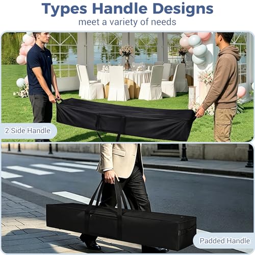 COOLBEBE 83" x 16" x 12" Extra Large Tent Storage Bag - 260L Heavy Duty Waterproof Duffle Bag for Tent Poles, Canopy, Hammock, Tripod, Fishing Gear, Sports Equipment & Outdoor Moving, Black - size: 83"x 16"x 12"