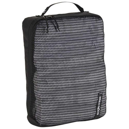 Eagle Creek Pack-It Reveal Medium Packing Cubes for Travel - Durable, Water-Resistant Fabric with Angled Zipper Design and Full Front-Panel Mesh Window, Black
