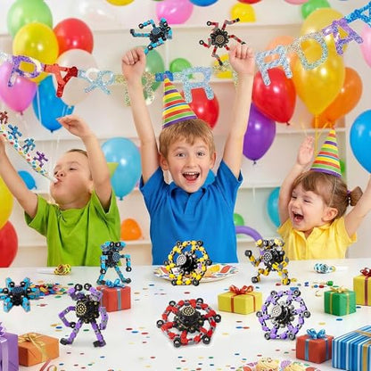 Gokeey Party Favors for Kids All Age Travel Sensory Toys for 8 9 10 Year Old Boys Transformable Fidget Spinners Toys for Kids and Adults Birthday Gifts for Teens - style: fidget toys 8pc