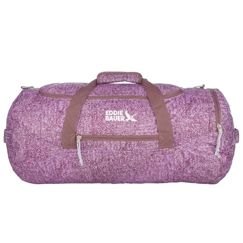 Eddie Bauer Stowaway Packable Duffel Bag | Travel | Foldable | Lightweight | Durable | Ripstop Polyester - color: Lilac