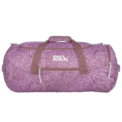 Eddie Bauer Stowaway Packable Duffel Bag | Travel | Foldable | Lightweight | Durable | Ripstop Polyester - color: Lilac