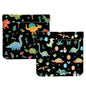 2Pcs PU Leather Small Squeeze Coin Purse Pouch Mini coin Bag Unique And Cute Wallet Cosmetic Bags Change Bag For Women Girls Men Small Dinosaur - color: Small Dinosaur