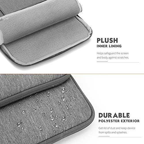 MoKo 9-11 Inch Tablet Sleeve Bag Carrying Case with Storage Pockets Fits New 11-inch iPad Air M4 2026/iPad Pro M5, iPad Pro/A16 11, iPad Air 5/4th 10.9, iPad 9/8th 10.2, Tab S8/S9 11, Light Gray - color: Light Gray, size: 9-11 Inch